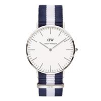 Daniel Wellington horloge Classic Glasgow silver 40 mm DW00100018