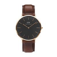 Daniel Wellington Classic black ST Mawes horloge DW00100124