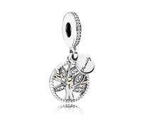 Pandora Charm "Familien Stammbaum" 791728CZ, 925er Silber; 585er Gold, silber, keine Angabe