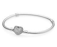 Pandora 590727CZ Armband zilver met Hartsluiting 20 cm