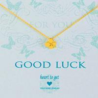 Hearttoget N17CLO11G Good luck ketting goud