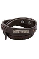 Fossil JF87354040 Armband Silver Tone Brown