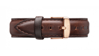 Daniel Wellington horlogeband DW00200039 Classic Bristol Leder Bruin 18mm + standaard stiksel