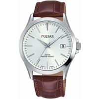 Pulsar Herenhorloge - PS9455X1 - Leer - Bruin - 38 mm