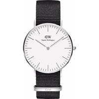 Classic Cornwall Armbanduhr 36mm S White DW00100260, Silber