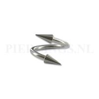 Piercings.nl Twister 1.6 mm M lange spikes