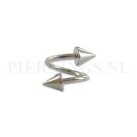 Piercings.nl Twister 1.6x12x6 spikes