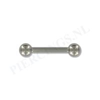 Piercings.nl Barbell 2 mm dikte x 16 mm lengte