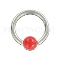 Piercings.nl BCR 1.6 mm rood