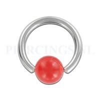 Piercings.nl BCR 1.6 mm rood balletje