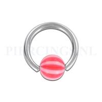 Piercings.nl BCR 1.6 mm strandbal roze