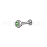 Piercings.nl Labret 1.6 mm groen