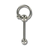 Piercings.nl Tongpiercing met ring klein