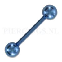 Piercings.nl Tongpiercing geanodiseerd blauw