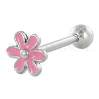 Piercings.nl Tongpiercing bloem roze