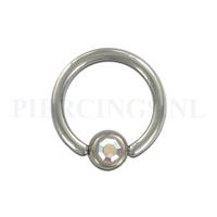 Piercings.nl BCR 1.6 mm kristal AB