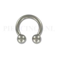 Piercings.nl Circulair barbell 2.5 mm x 12 mm