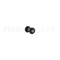 Piercings.nl Plug met O-ringen 3 mm 3 mm