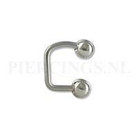 Piercings.nl Lippiercing 1.2 x 8 mm