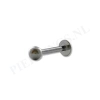 Piercings.nl Labret titanium 1.2 x 8 mm