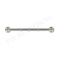 Industrial barbell met verdikkingen 35 mm
