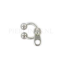 Piercings.nl Circulair barbell 1.2 mm rits