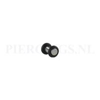 Piercings.nl Plug met O-ringen 4 mm 4 mm