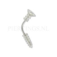 Piercings.nl Banana 1.2 mm schroef