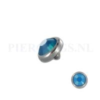 Piercings.nl Dermal balletje 1.2 mm opaal blauw