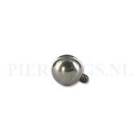 Piercings.nl Dermal balletje 1.2 mm titanium 4 mm