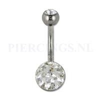 Piercings.nl Navelpiercing multisteen kristal