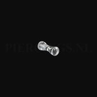 Piercings.nl Plug diamant 3 mm 3 mm