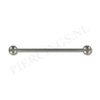 Piercings.nl Barbell titanium 35 mm