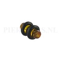Piercings.nl Plug barnsteen 4 mm 4 mm