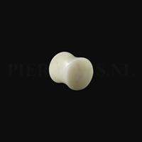 Piercings.nl Plug wit agaat 12 mm 12 mm