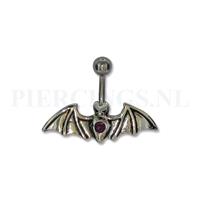 Piercings.nl Navelpiercing vleermuis paars
