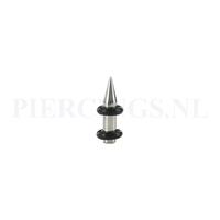 Piercings.nl Plug massief spike 3 mm 3 mm