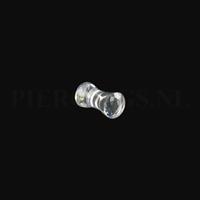 Piercings.nl Plug diamant 5 mm 5 mm