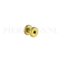 Piercings.nl Tunnel goud kleur 4 mm 4 mm