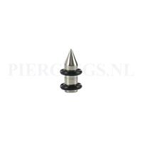 Piercings.nl Plug massief spike 5 mm 5 mm