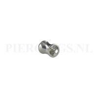 Piercings.nl Plug met kristal 6 mm 6 mm