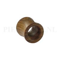 Piercings.nl Tunnel teak hout 16 mm 16 mm
