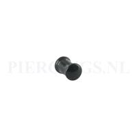Piercings.nl Plug glas zwart 5 mm 5 mm