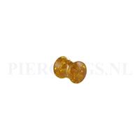 Piercings.nl Plug acryl barnsteen 8 mm 8 mm