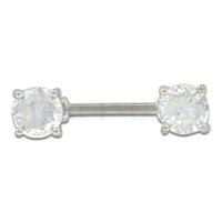 Piercings.nl Tepelpiercing kristallen