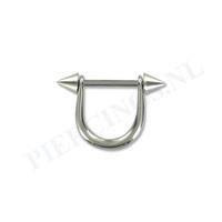 Piercings.nl Tepelpiercing met hanger en spikes M