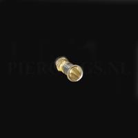 Piercings.nl Plug goud 4 mm 4 mm