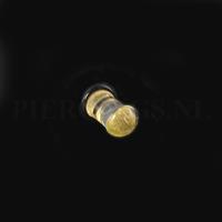 Piercings.nl Plug goud 6 mm 6 mm