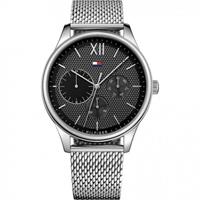 Tommy Hilfiger Horloge Damon staal zilverkleurig 44 mm TH1791415