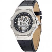 Maserati Potenza R8821108001 Automatische 42mm Zwart Skelet Wijzerplaat Herenhorloge